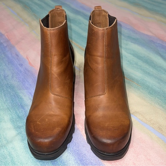 Sorel Women's Joan Of Arctic Wedge II Chelsea Boot Brown, Size 11 - Picture 4 of 9